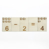 Lemur wooden cards for learning mathematics